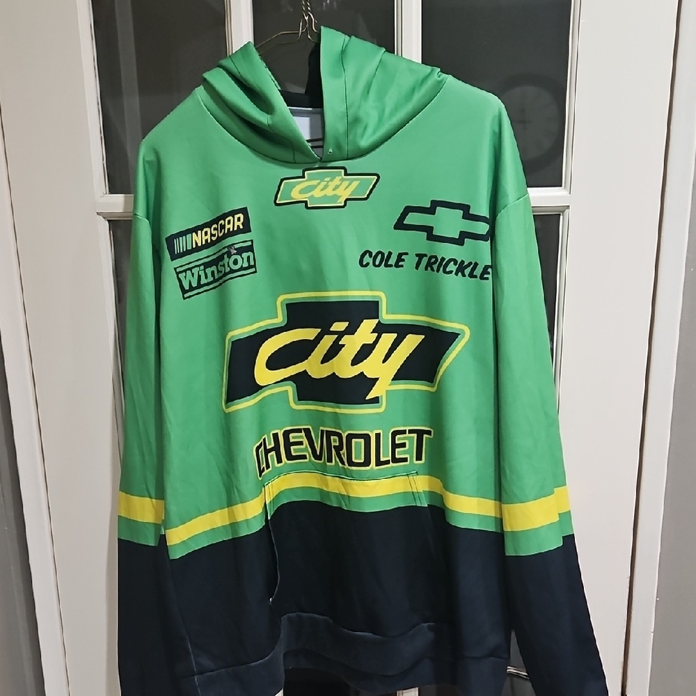 City Chevrolet Men's Green Pullover Hoodie